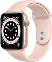 Apple Watch Series 6 GPS 44mm Case Gold Aluminium Band Pink Sand купить в Барнауле