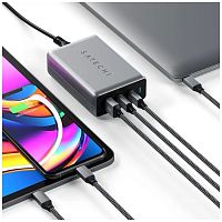 СЗУ Satechi Compact Charger GAN Power 100W USB Type-C, USB Type-A серый космос купить в Барнауле