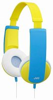 Наушники JVC KIDS проводные детские (HA-KD5-Y-EF) Желтые/голубые купить в Барнауле