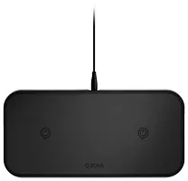 ЗУ беспроводное ZENS Aluminium Dual Fast Wireless Charger  с адаптером питания USB PD Black купить в Барнауле