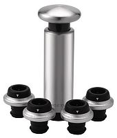Набор для хранения вина Circle Joy Manual Wine pump with 4 stoppers купить в Барнауле