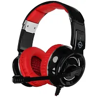 Компьютерные наушники Oklick HS-L350G 2.2м черный/красный купить в Барнауле