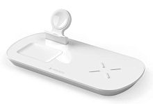 ЗУ беспроводное Deppa iPhone, Apple Watch, Airpods 17,5W 3 in 1 белый купить в Барнауле