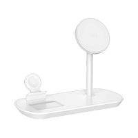 ЗУ беспроводное Deppa MagSafe iPhone, Apple Watch, Airpods 3 in 1 белый купить в Барнауле